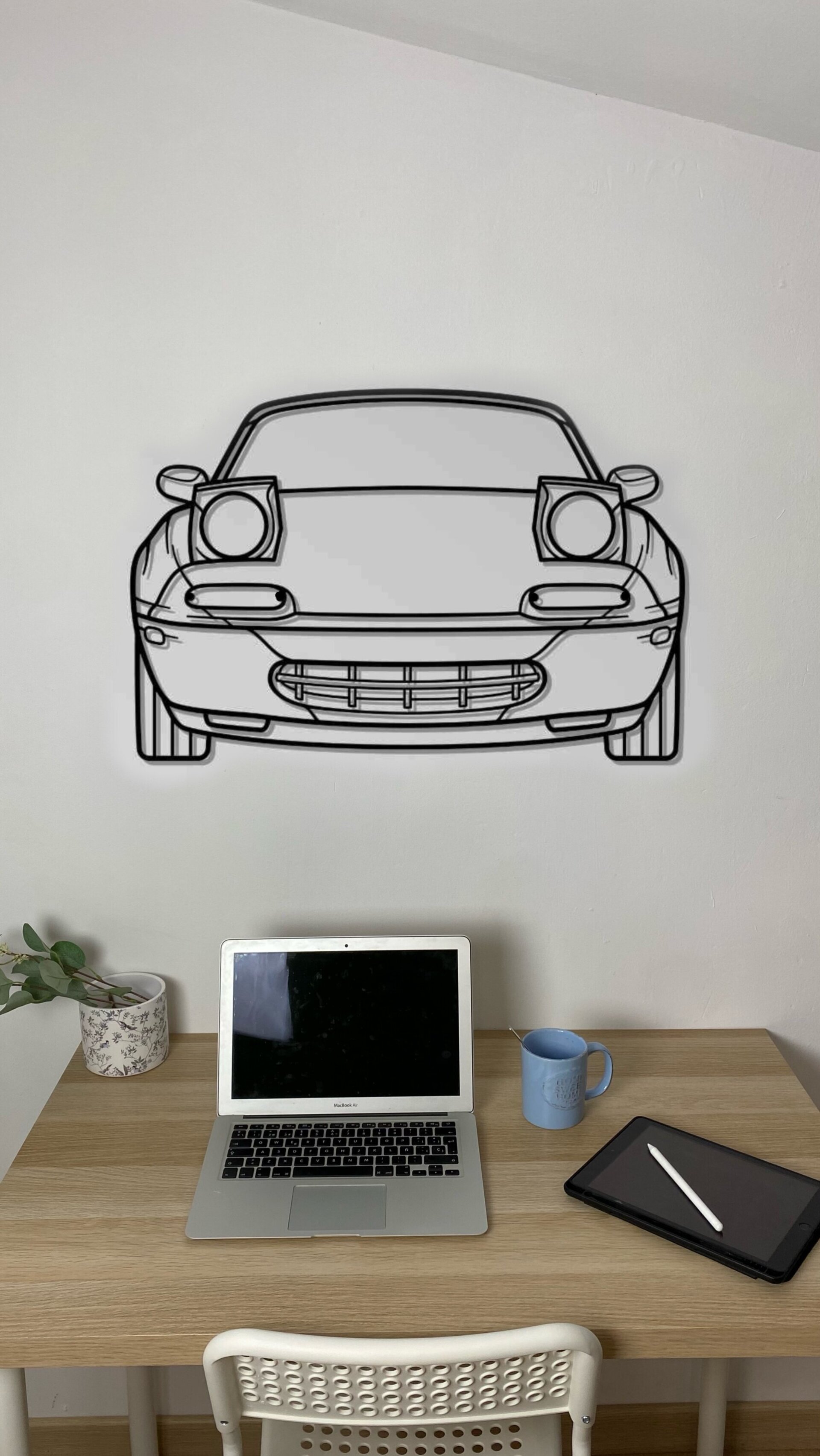 Silueta Frontal MX5 NA - 1